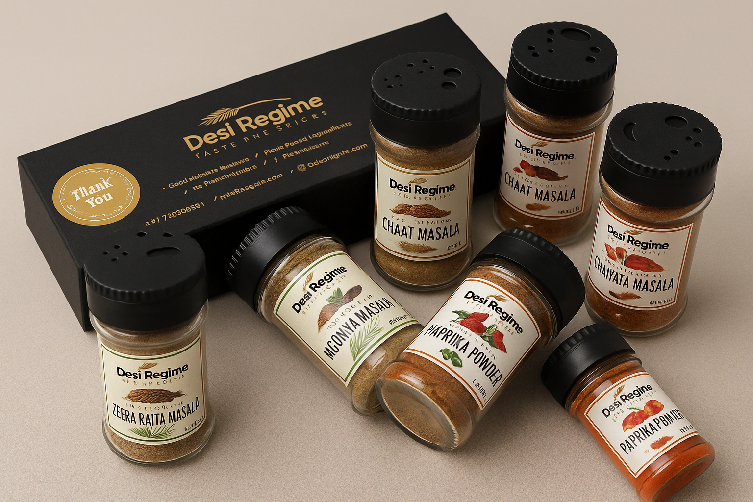 Desi Regime Flavor Kit – Box of 6 Spices