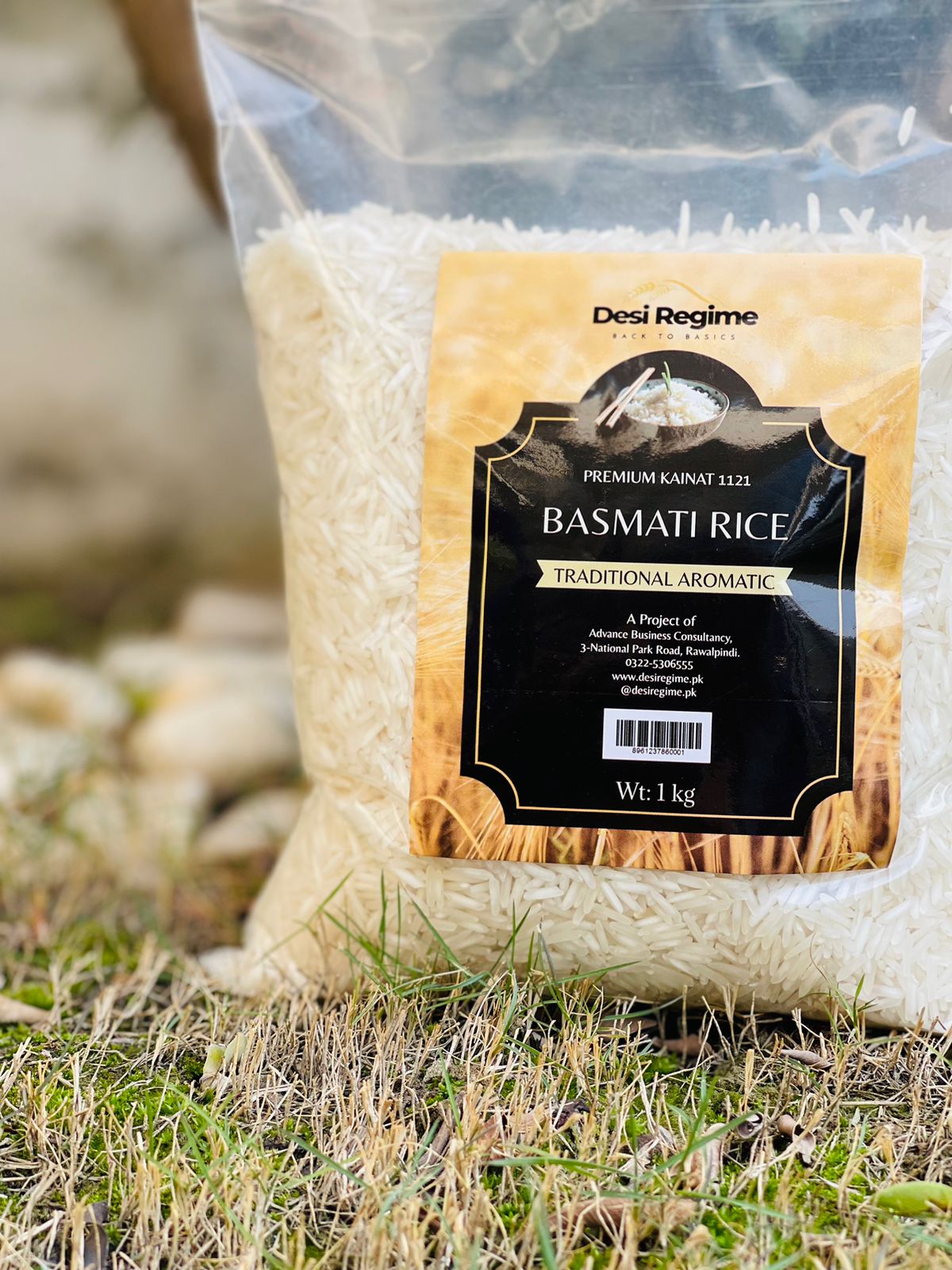 Premium Kainat 1121 Basmati Rice (Pure) - 1 Kg